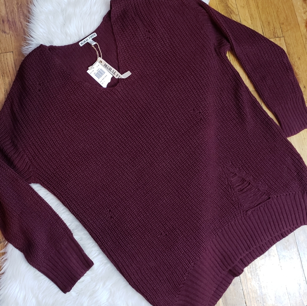 • N E W •  Maroon Sweater